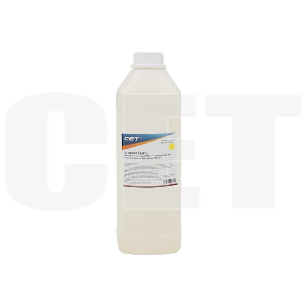Тонер NF6Y + носитель NF6D TN-321Y для KONICA MINOLTA bizhub C224/284/364 (CET) Yellow, 527г/бут, CET121497