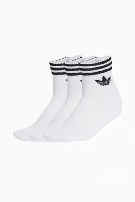 Носки adidas 3-Stripes Ankle 3 Pairs - белый