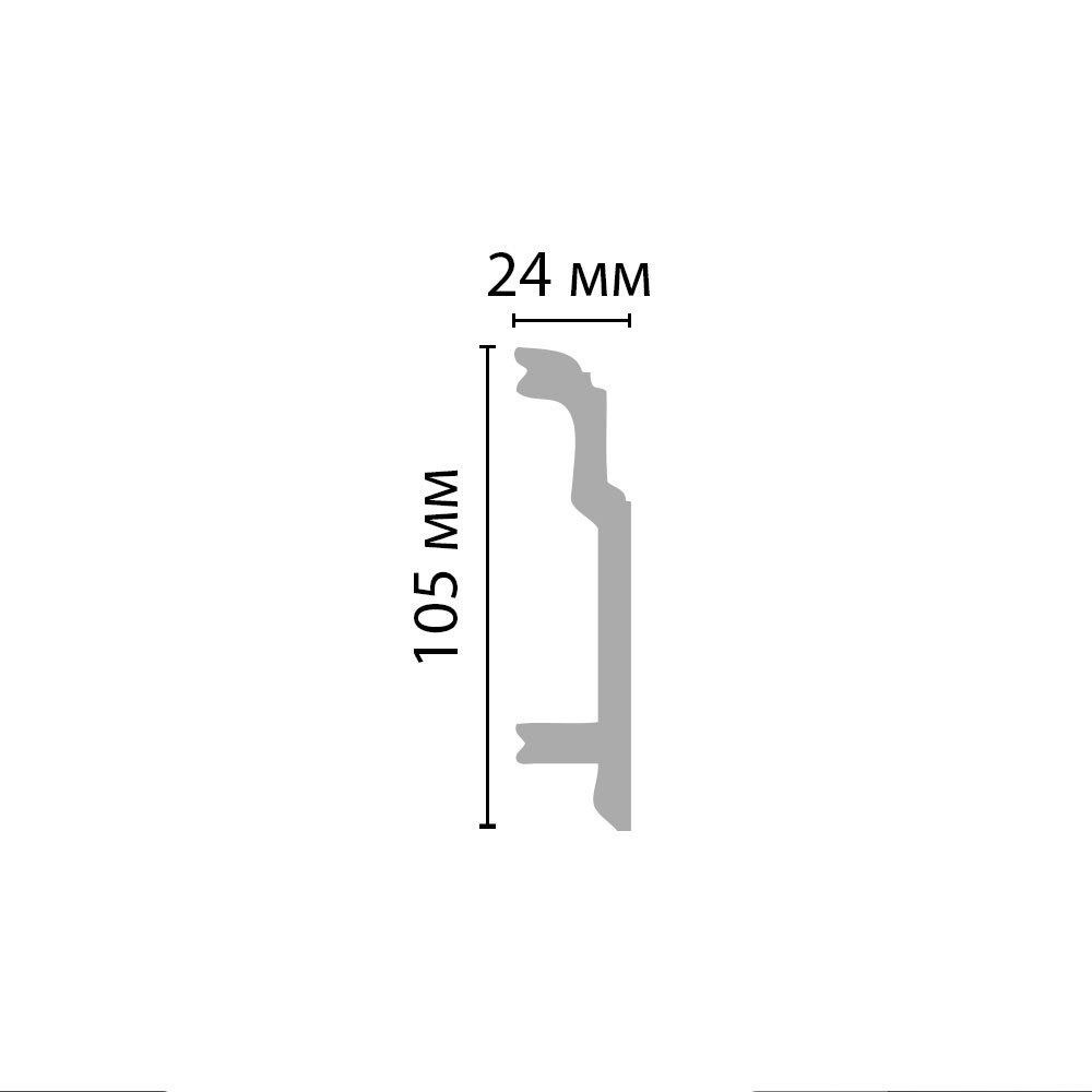 Плинтус Decomaster Артпрофиль A155