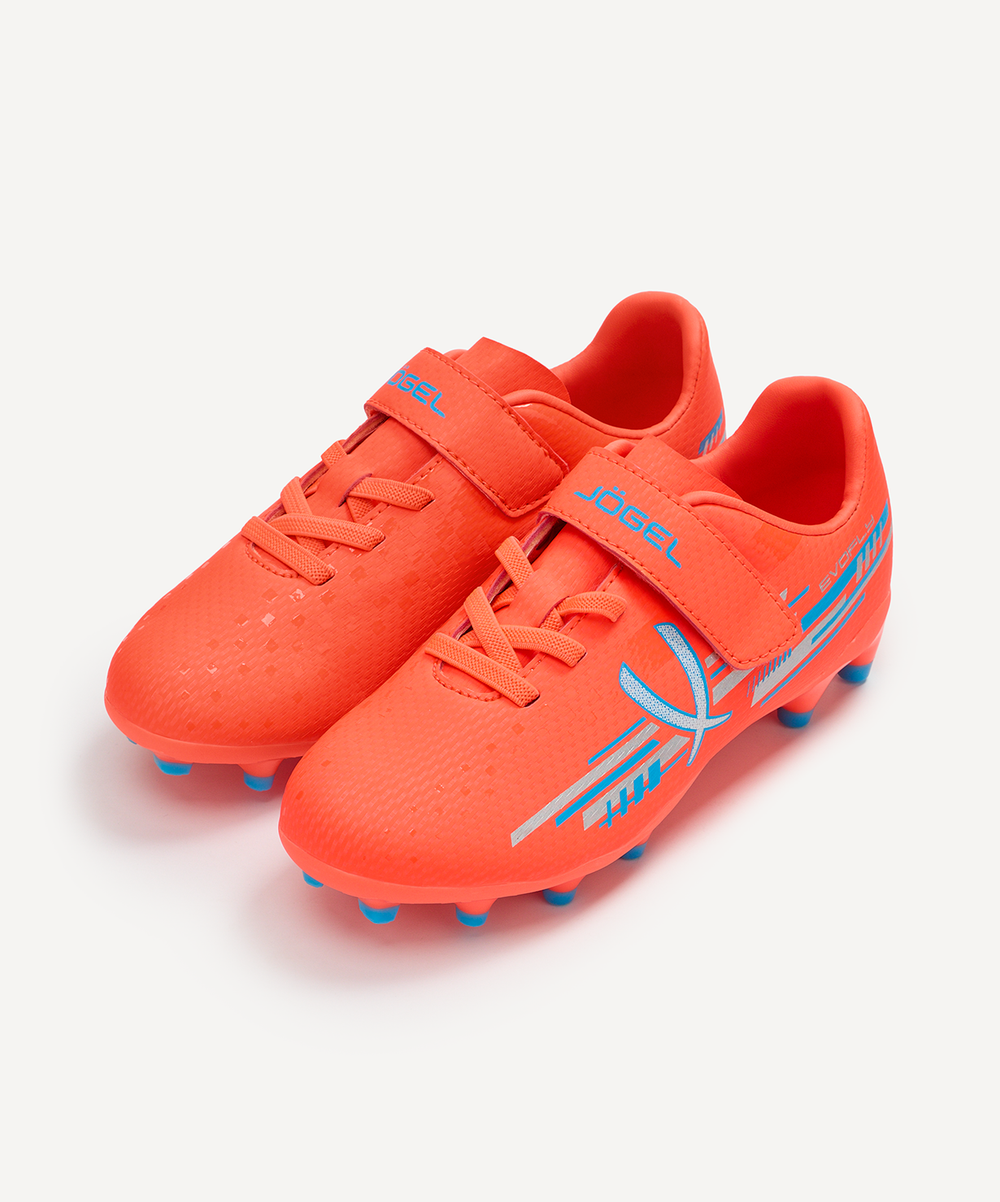 Бутсы футбольные Jogel Evofly FG Talant KIDS, коралловый