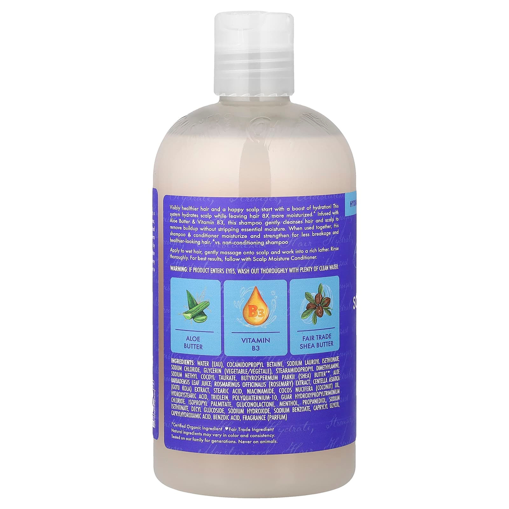 SheaMoisture, Увлажняющий шампунь для кожи головы, масло алоэ, 384 мл (13 жидк. унц.)