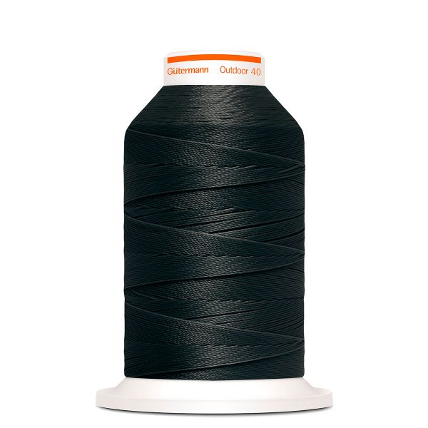 Нить для плотных и уличных тканей Gutermann Outdoor 40 (400 м), 798300, 1 кат., | 1000 черный