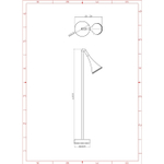 Ландшафтный светильник Arte Lamp BRONN A2367PA-1BK, 1хGU10