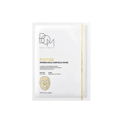 Beauty Of Majesty (BOM) Пептидная маска-ампула с золотом-PEPTIDE POWER GOLD AMPOULE MASK