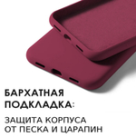 Мягкий Soft Touch чехол из силикона для GOOGLE PIXEL 7A с бархатной подкладкой