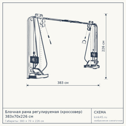 Блочная рама регулируемая (кроссовер) 383х70х226 см — от 240 000 ₽