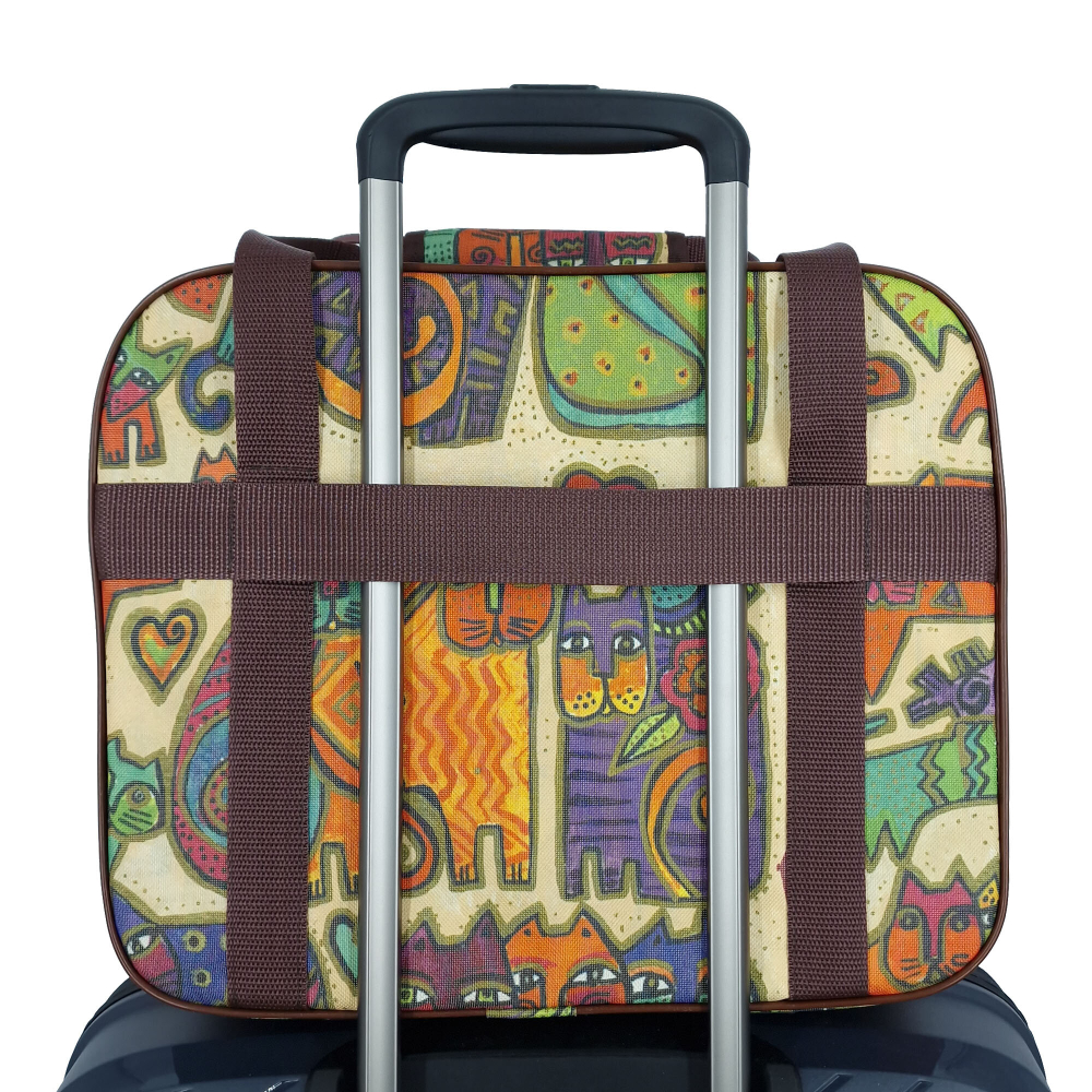 Сумка дорожная для ручной клади Pobedabags Кошки 36 x 30 x 27 см
