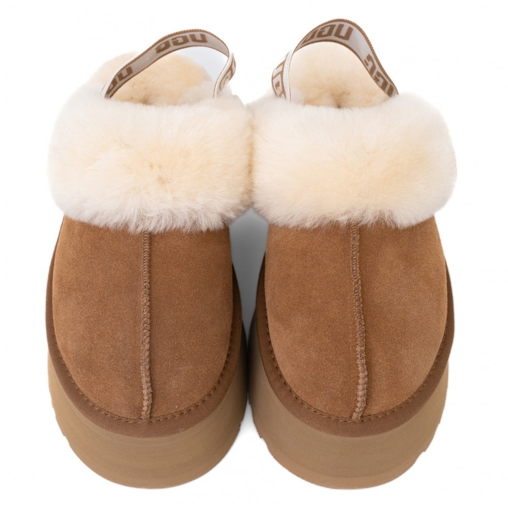 UGG Funkette Suede Platform Chestnut
