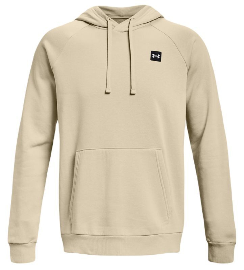 Мужская теннисная кофта Under Armour Men's UA Rival Fleece Hoodie - Бежевый