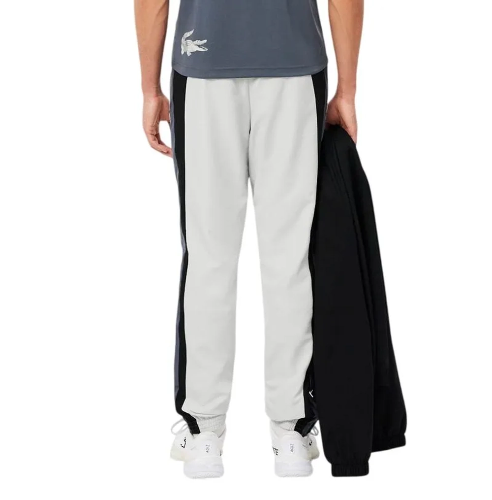 Мужские теннисные штаны Lacoste Sport Colour Block - grey/black/grey