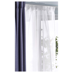Комплект штор IKEA TERESIA (ТЕРЕСИА), Белый, 145x250 см, 2 шт
