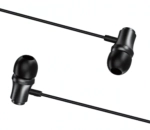 Гарнитура Borofone BM92, вакуумные, разъем Jack, кабель 1.2 м Black