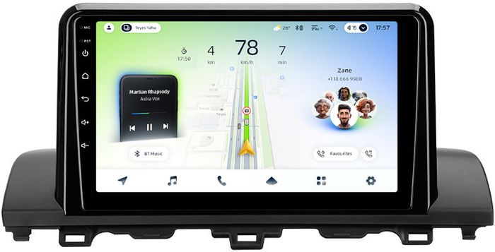 Магнитола для Honda Accord 10 2017-2021 (без штатного 360) - Teyes CC4L-DTS монитор 9" IPS, Android 14, Быстрая, Snapdragon 662, CarPlay, 4G SIM-слот