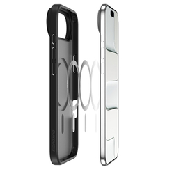 Матовый противоударный чехол черного цвета с MagSafe для iPhone Air, серия Yind Series от Dux Ducis