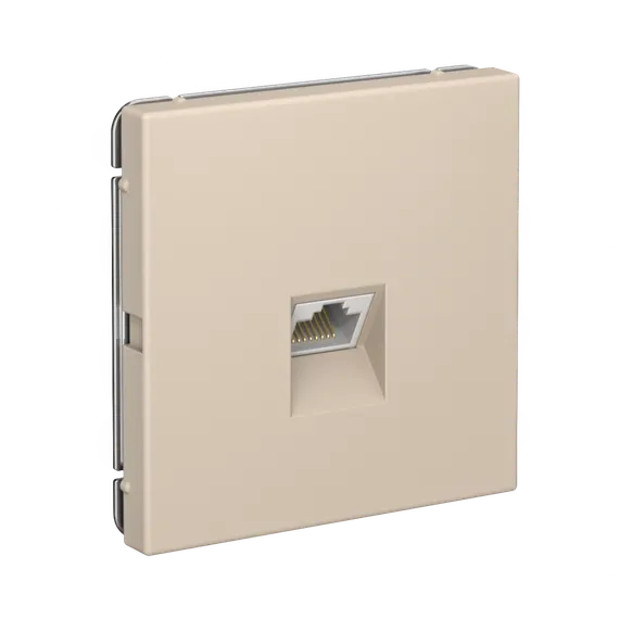 Розетка компьютерная RJ45, кат. Systeme Electric ArtGallery Песочный GAL001286