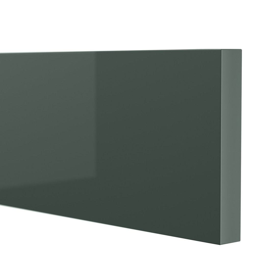 IKEA KALLARP  (ИКЕА КАЛЛАРП)  -  Фасад ящика - глянец тёмный серо-зелёный 40x10 см