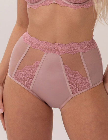 Трусы Subtille Nina Dusty Rose слипы высокие (пыльная роза)