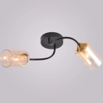 01608-0.3-02 BK+BRASS светильник потолочный Reluce, E27х2
