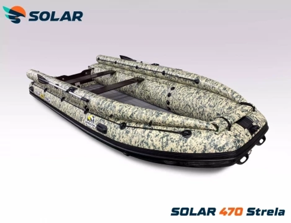 Лодка надувная моторная solar-470 strela jet tunnel (expedition)