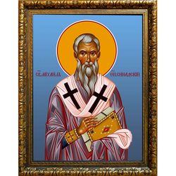 Михаил, епископ Синадский (Фригийский) святитель. Икона на холсте.
