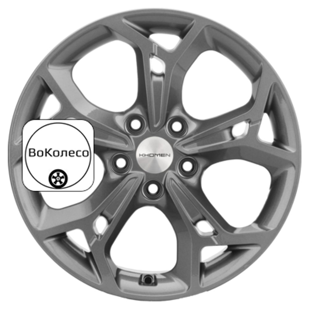 7x17/5x114,3 ET50 D67,1 KHW1702 (CX-5/Seltos/Optima) Gray Khomen Wheels