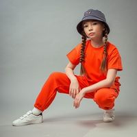 Джоггеры "Bb team" Яркий коралл подростковые облегченные