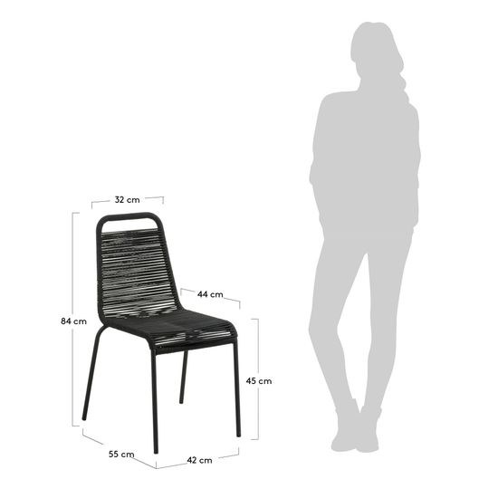 Стул Glenville черный Испания La Forma