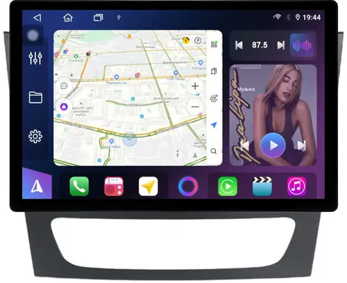 Магнитола для Mercedes-Benz E W211 2002-2010, CLS C219 - FarCar GX877 монитор 13" 2K QLED на Android 14, S500+TS20, Быстрейшая, CarPlay, 4G SIM-слот