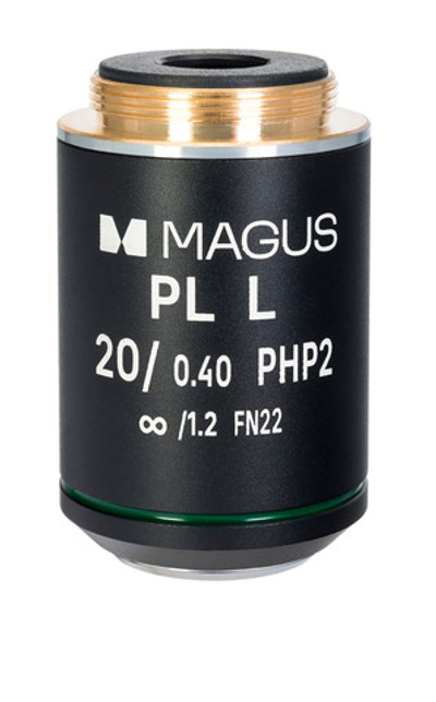 Объектив MAGUS 20HP 20х/0,40 Plan L фазовый PHP2 ∞/1,2 WD 8,0 мм