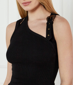 Топ COSTINA RIBANA Versace Jeans Couture - черный(78HAM603J0004)