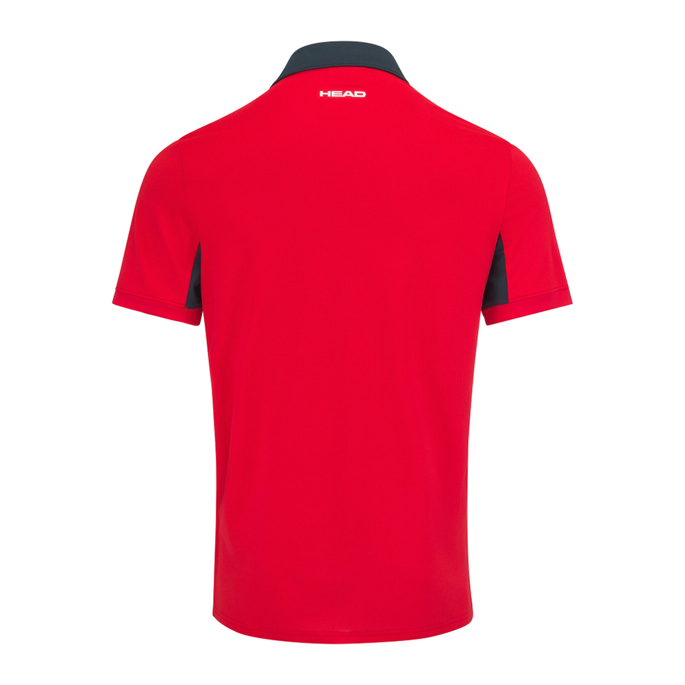 Мужское теннисное поло HEAD Slice Polo Men - Red, Dark Blue