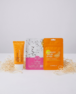 Бьюти-бокс корейской косметики: маска + SPF 50+ + патчи