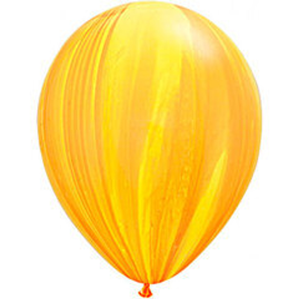 Q 11" Супер Агат Yellow Orange желто оранжевый 30 см.