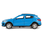 Модель ин. мет. "Kia Rio" 12см, двери, багаж, синий, коробка XLINE-12-BU (Технопарк)