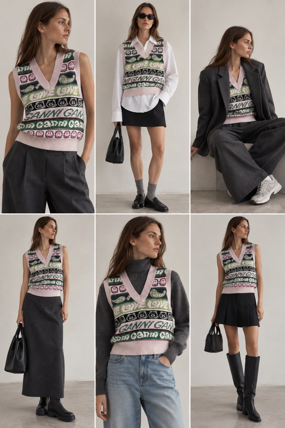 Шерстяной жилет Ganni, ХS