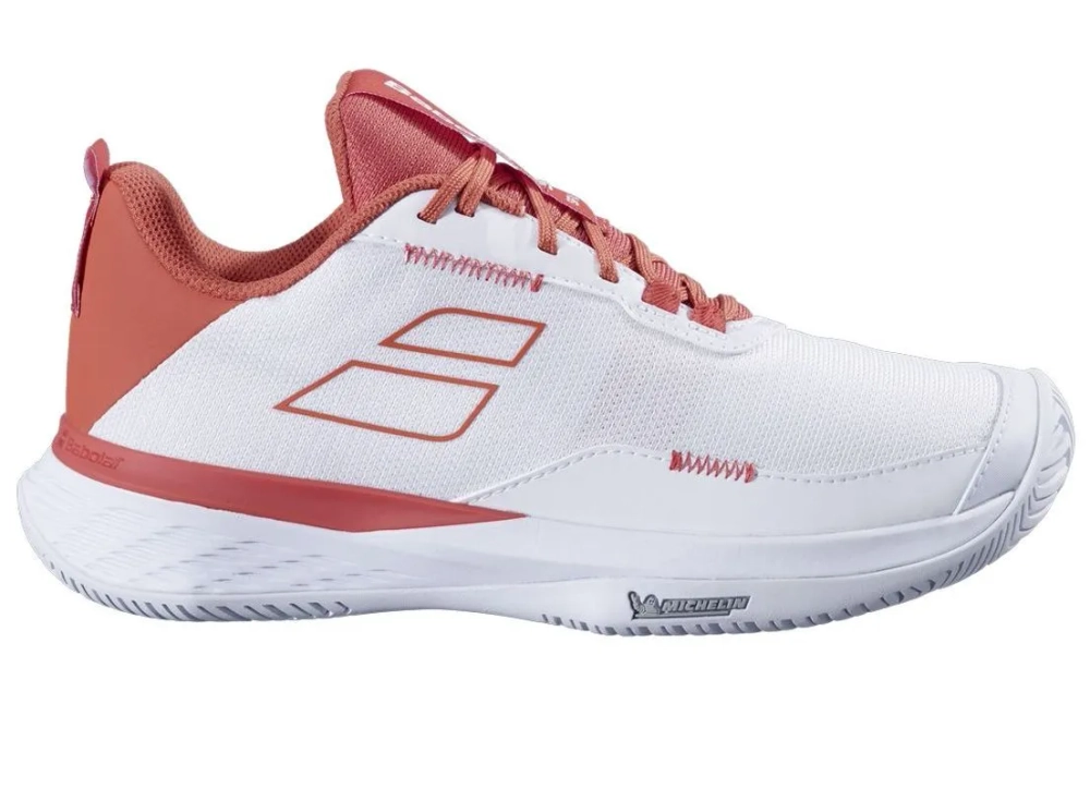 Женские теннисные кроссовки Babolat SFX Evo All Court - white/terra cotta