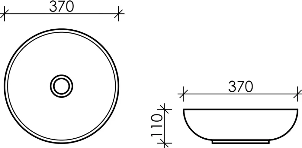 Раковина Ceramica Nova Element D370