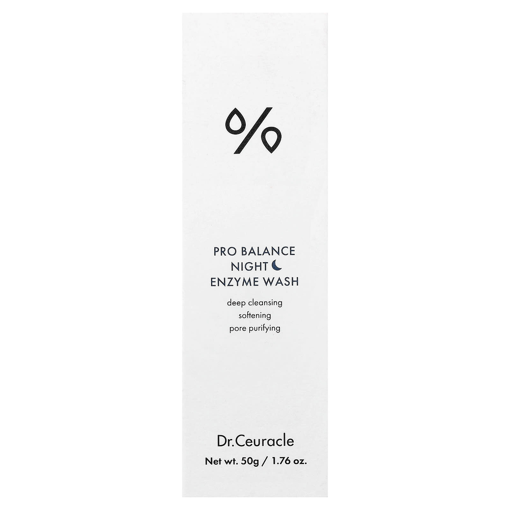 Dr. Ceuracle, Pro Balance Night Enzyme Wash, 50 г (1,76 унции)