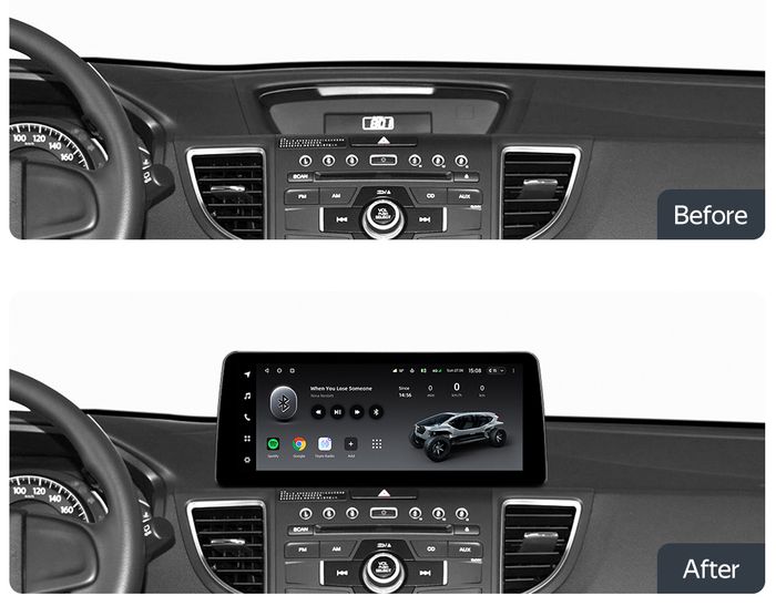 Магнитола для Honda CR-V 2012-2018 - Teyes LUX ONE монитор 12.3" 2K QLED на Android 10, Быстрая, CarPlay, 4G SIM-слот