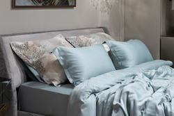 Простыня 270x280 Garda Decor бирюзовая