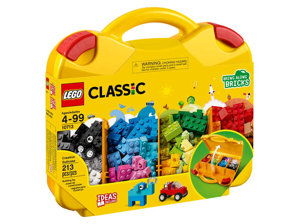 Конструктор Лего Классик Чемоданчик для творчества 10713 | LEGO Classic Creative Suitcase набор 213 деталей 4+