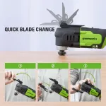 Аккумуляторный реноватор Greenworks G24MT, 3400307,24v, без АКБ и ЗУ