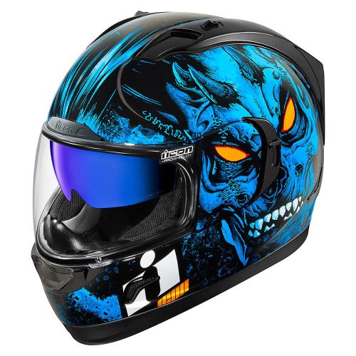 Купить Мотошлем Интеграл Icon Alliance GT The Horror / Синий