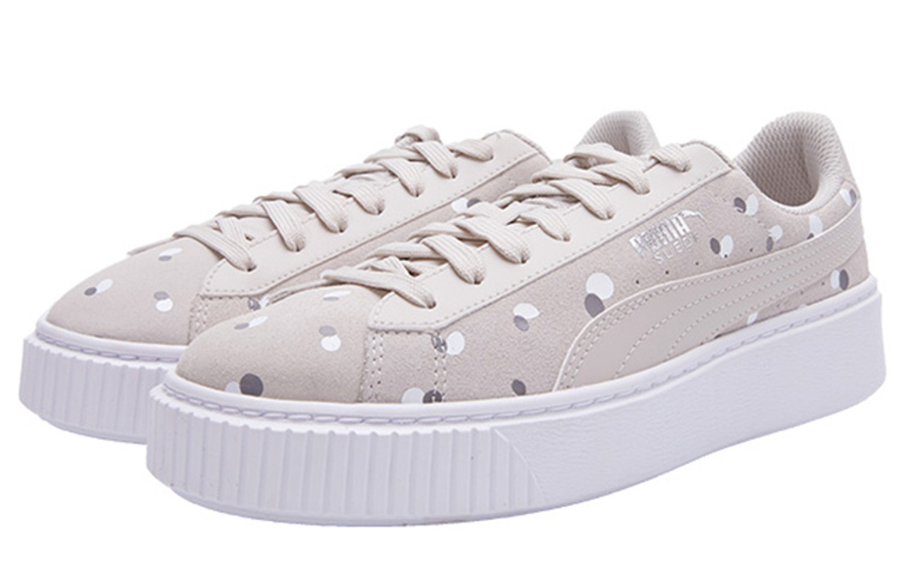 PUMA Sneakers Suede Platform Dots Jr "Silver" Women"s