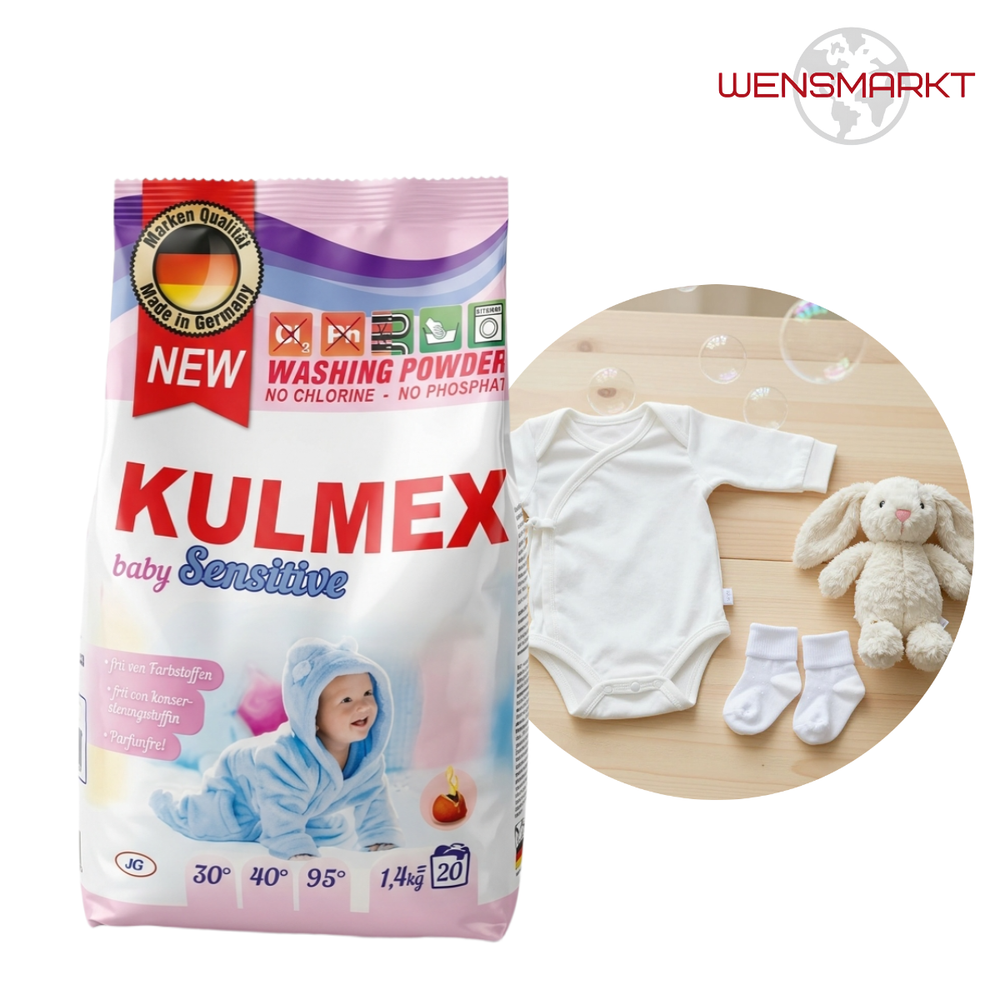 Детский стиральный порошок Kulmex Sensitive, 1,4 кг, Германия