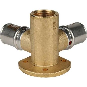 Тройник настенный с креплением   1/2"х20