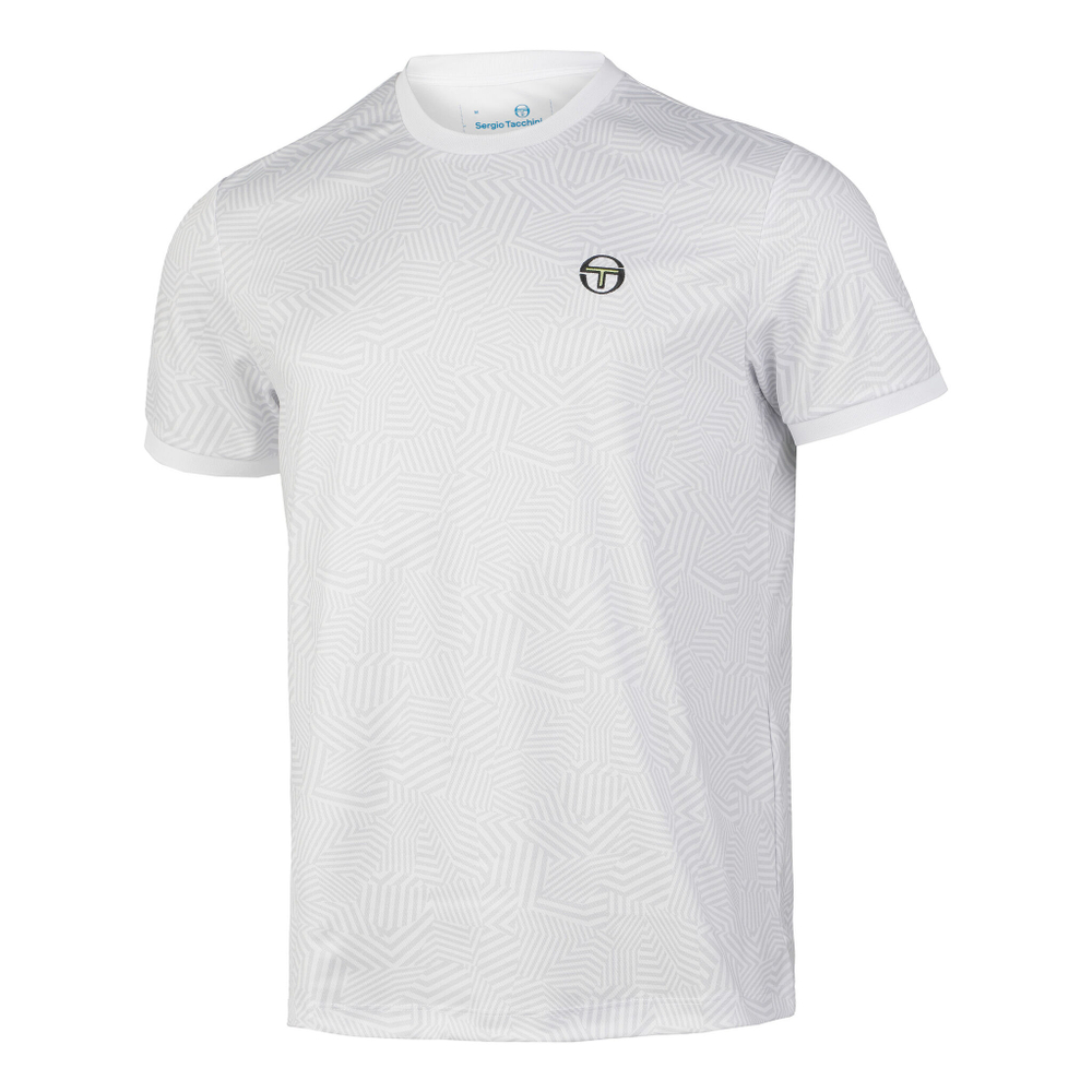 Мужское теннисное поло Sergio Tacchini Crew-Neck T-Shirt Men - White, Black