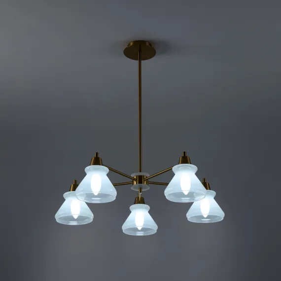 Потолочная люстра Zenith FR5647PL-05BS Freya
