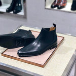 Мужские кожаные ботинки челси Louis Vuitton — чёрные — фото 4