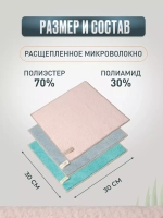 Салфетки для уборки из микрофибры тряпки впитывающие 30х30